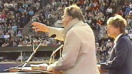 Billy Graham Olympiastadionilla 1987