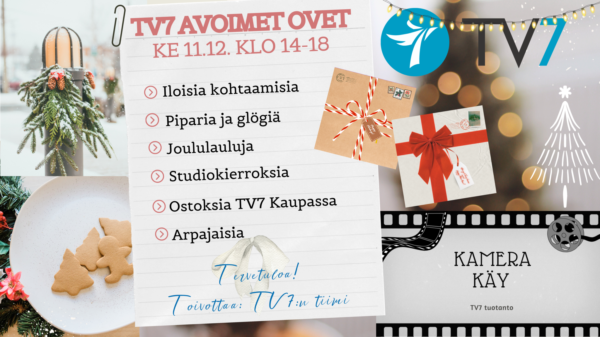 Tervetuloa jouluiseen TV7:ään ke 11.12.